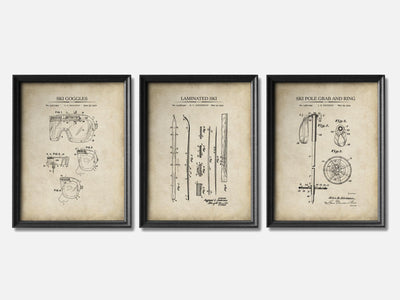 Ski Patent Print Set of 3 mockup - A_t10045-V1-PC_F+B-SS_3-PS_11x14-C_par