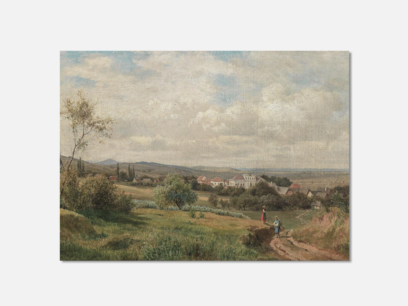 A Scene in Tulbing with Tulbing Castle (formerly Mönchshof Seitenstetten Abbey) (1873)  Art Print mockup - A_p449-V1-PC_AP-SS_1-PS_5x7-C_def