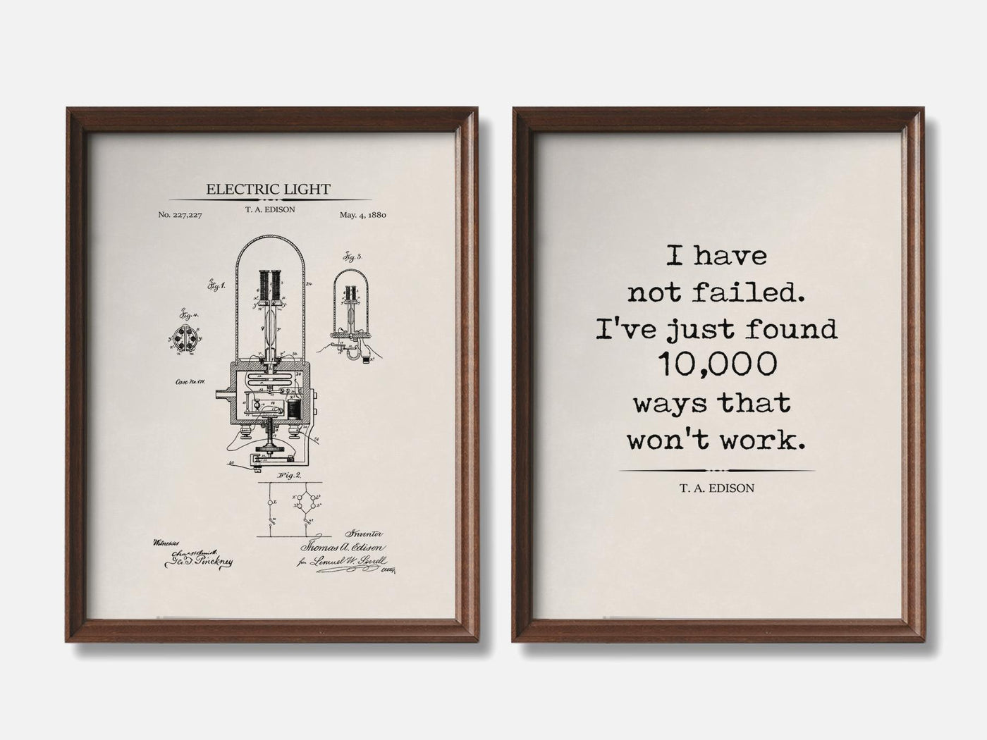 Thomas Edison Patent & Quote Prints - Set of 2 mockup - A_t10161-V1-PC_F+WA-SS_2-PS_11x14-C_ivo variant