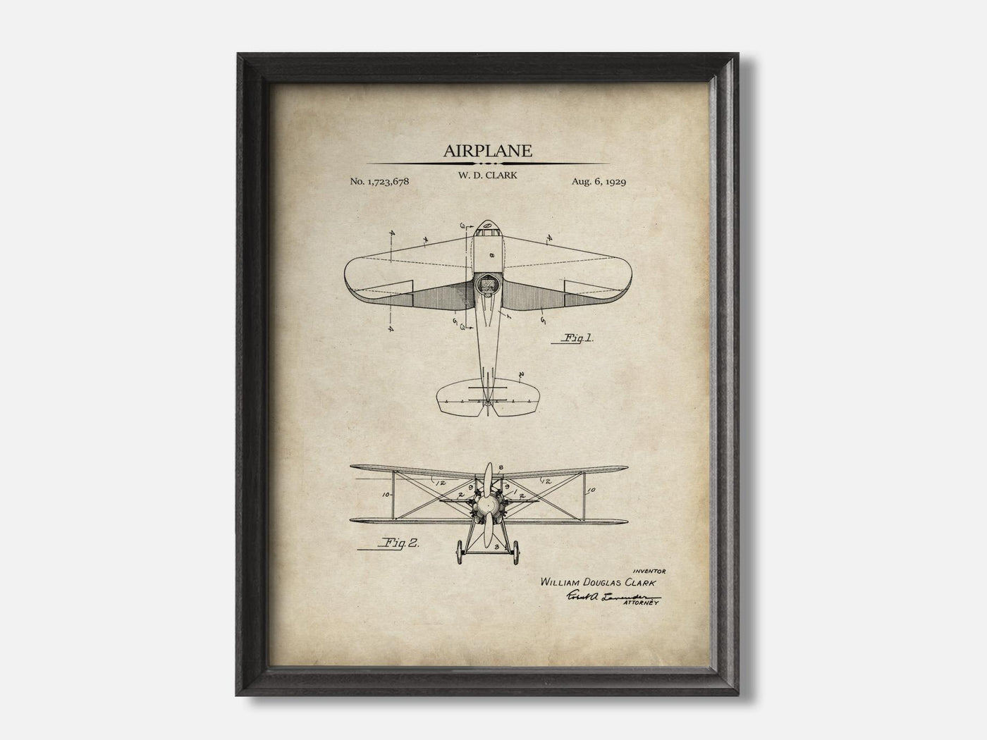 Vintage Airplane Patent Print mockup - A_t10118.2-V1-PC_F+B-SS_1-PS_5x7-C_par variant