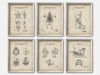 Christmas Patent Print Set of 6 mockup - A_t10126-V1-PC_F+O-SS_6-PS_5x7-C_par variant