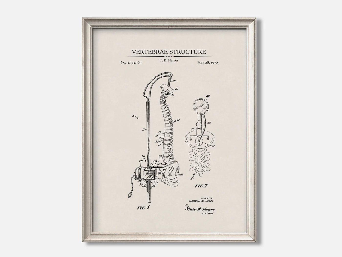 Vertebrae Structure 1 Oat - Ivory mockup