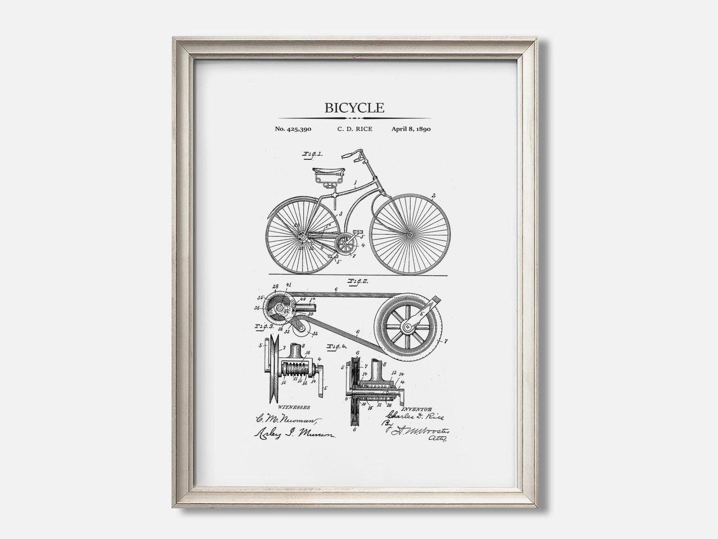 Bicycle Patent Print mockup - A_to2-V1-PC_F+O-SS_1-PS_5x7-C_whi variant