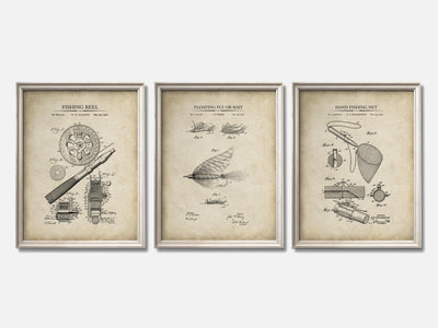 Fishing Patent Print Set of 3 mockup - A_t10071-V1-PC_F+O-SS_3-PS_11x14-C_par variant