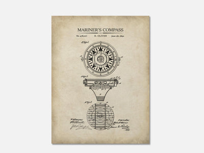 Mariner's Compass Patent Print mockup - A_to5-V1-PC_AP-SS_1-PS_5x7-C_par