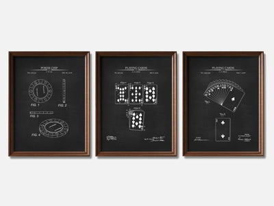 Poker Patent Print Set of 3 mockup - A_t10087-V1-PC_F+WA-SS_3-PS_11x14-C_cha variant