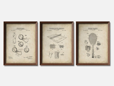 Tennis Patent Print Set of 3 mockup - A_t10049-V1-PC_F+WA-SS_3-PS_11x14-C_par