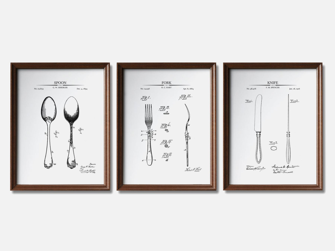 Dining Room Patent Print Set of 3 mockup - A_t10021-V1-PC_F+WA-SS_3-PS_11x14-C_whi variant