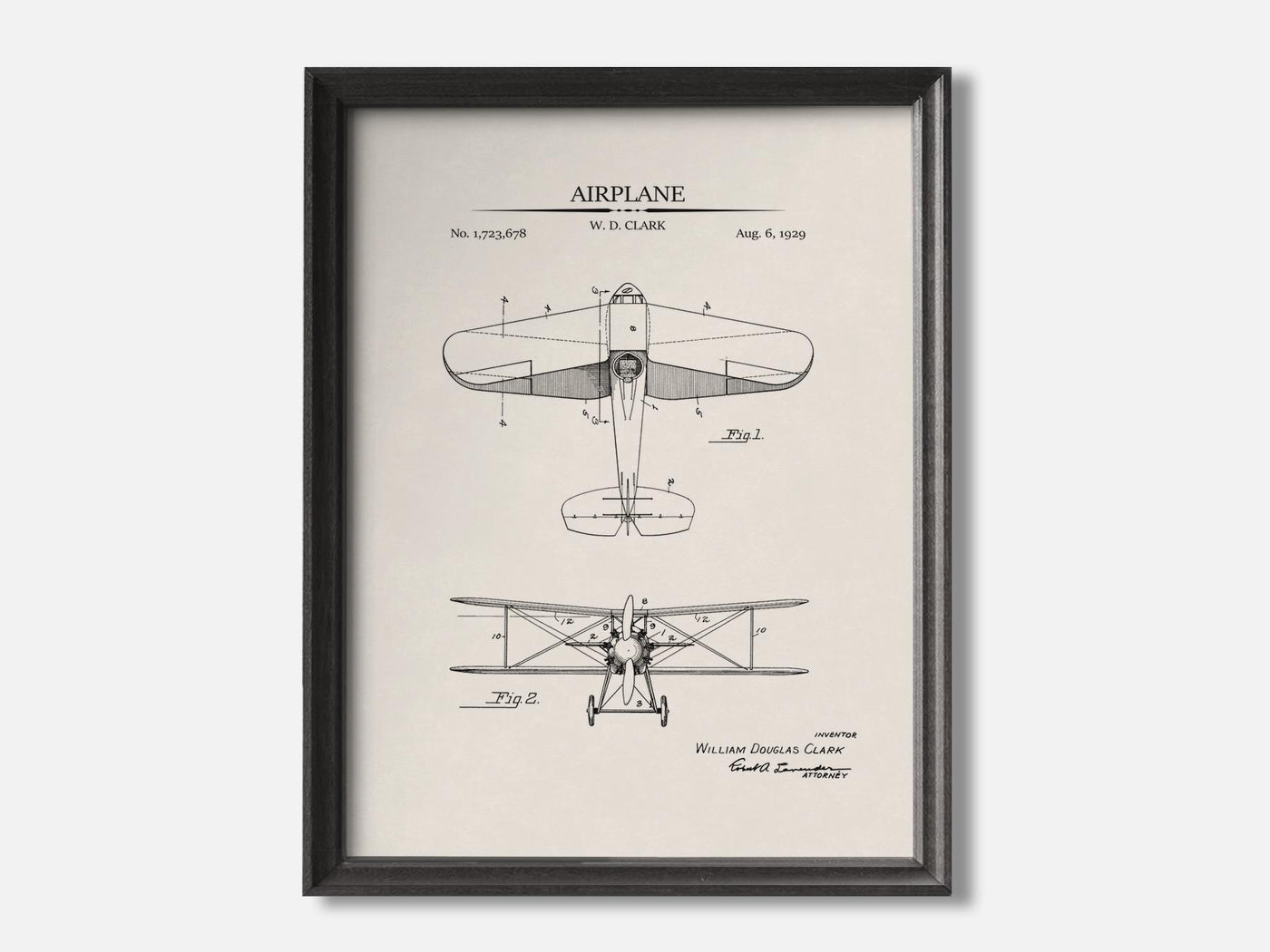 Vintage Airplane Patent Print mockup - A_t10118.2-V1-PC_F+B-SS_1-PS_5x7-C_ivo variant