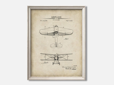 Vintage Airplane Patent Print mockup - A_t10118.2-V1-PC_F+O-SS_1-PS_5x7-C_par variant
