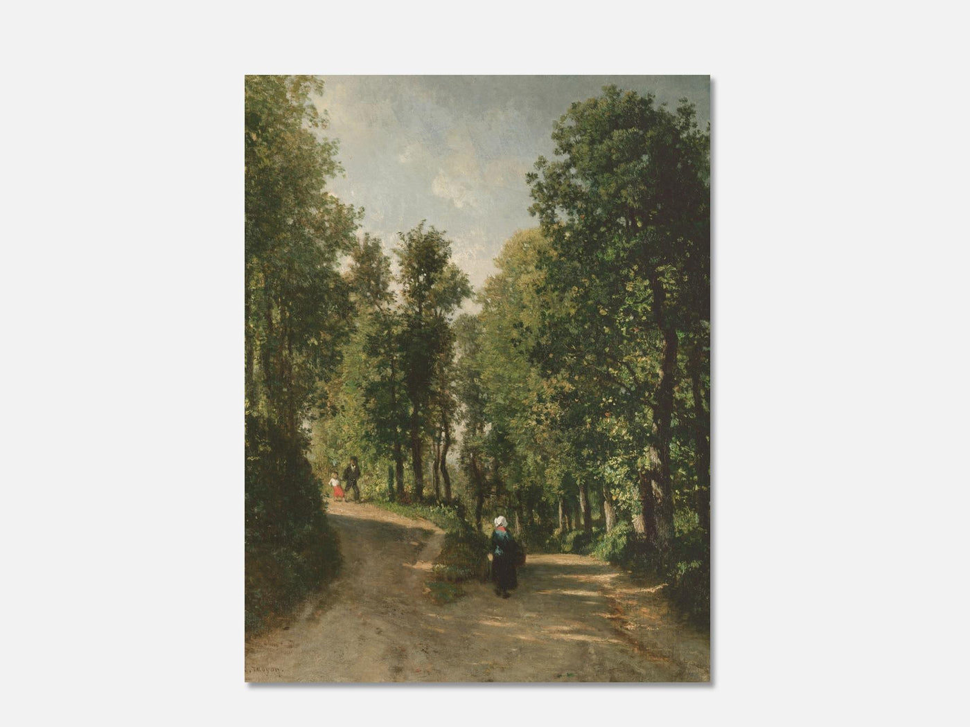 Road in the Woods (mid-1840s) Art Print mockup - A_p168-V1-PC_AP-SS_1-PS_5x7-C_def variant