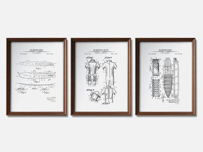 Surfing Patent Print Set of 3 mockup - A_t10068-V1-PC_F+WA-SS_3-PS_11x14-C_whi variant