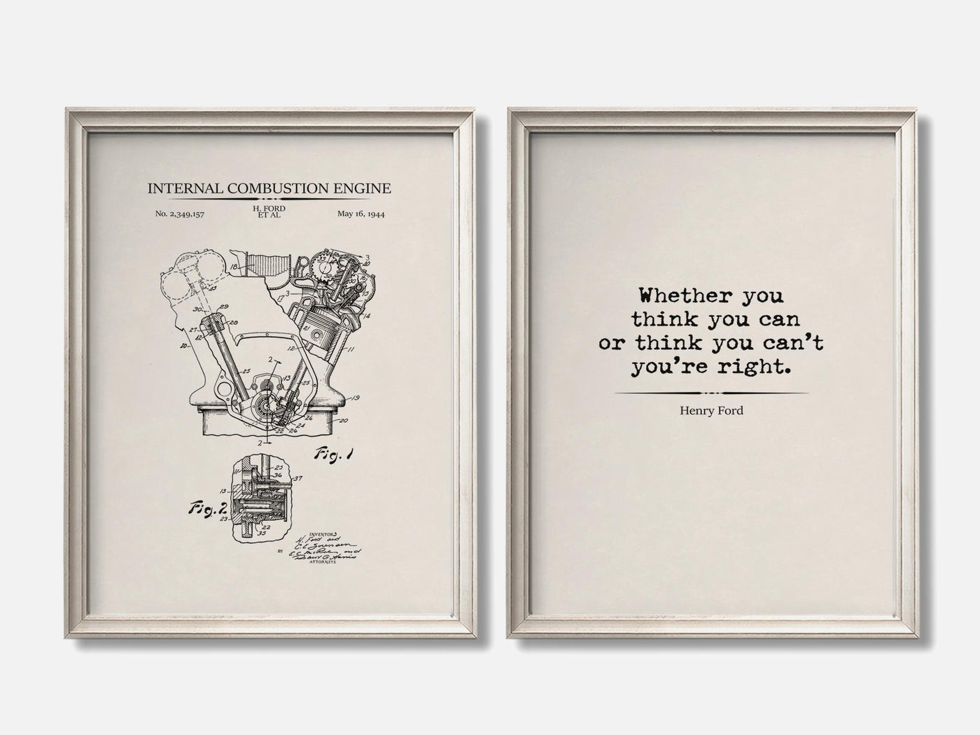 Ford Patent & Quote Prints - Set of 2 mockup - A_t10154-V1-PC_F+O-SS_2-PS_11x14-C_ivo variant