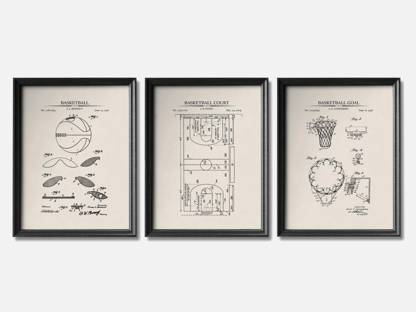 Basketball Patent Print Set of 3 mockup - A_t10066-V1-PC_F+B-SS_3-PS_11x14-C_ivo variant
