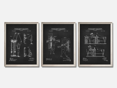 Vintage Workout Patent Print Set of 3 mockup - A_t10055-V1-PC_F+O-SS_3-PS_11x14-C_cha variant