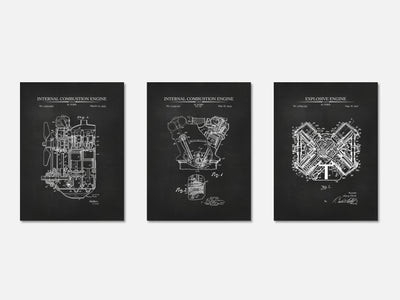 Henry Ford Patent Print Set of 3 mockup - A_t10072-V1-PC_AP-SS_3-PS_11x14-C_cha variant