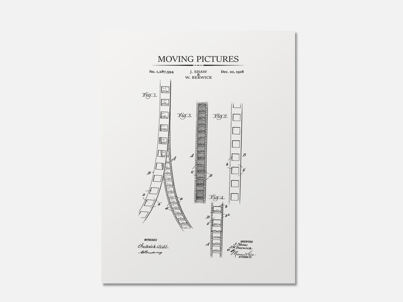Filmstrip Patent Print mockup - A_t10026.3-V1-PC_AP-SS_1-PS_5x7-C_whi variant