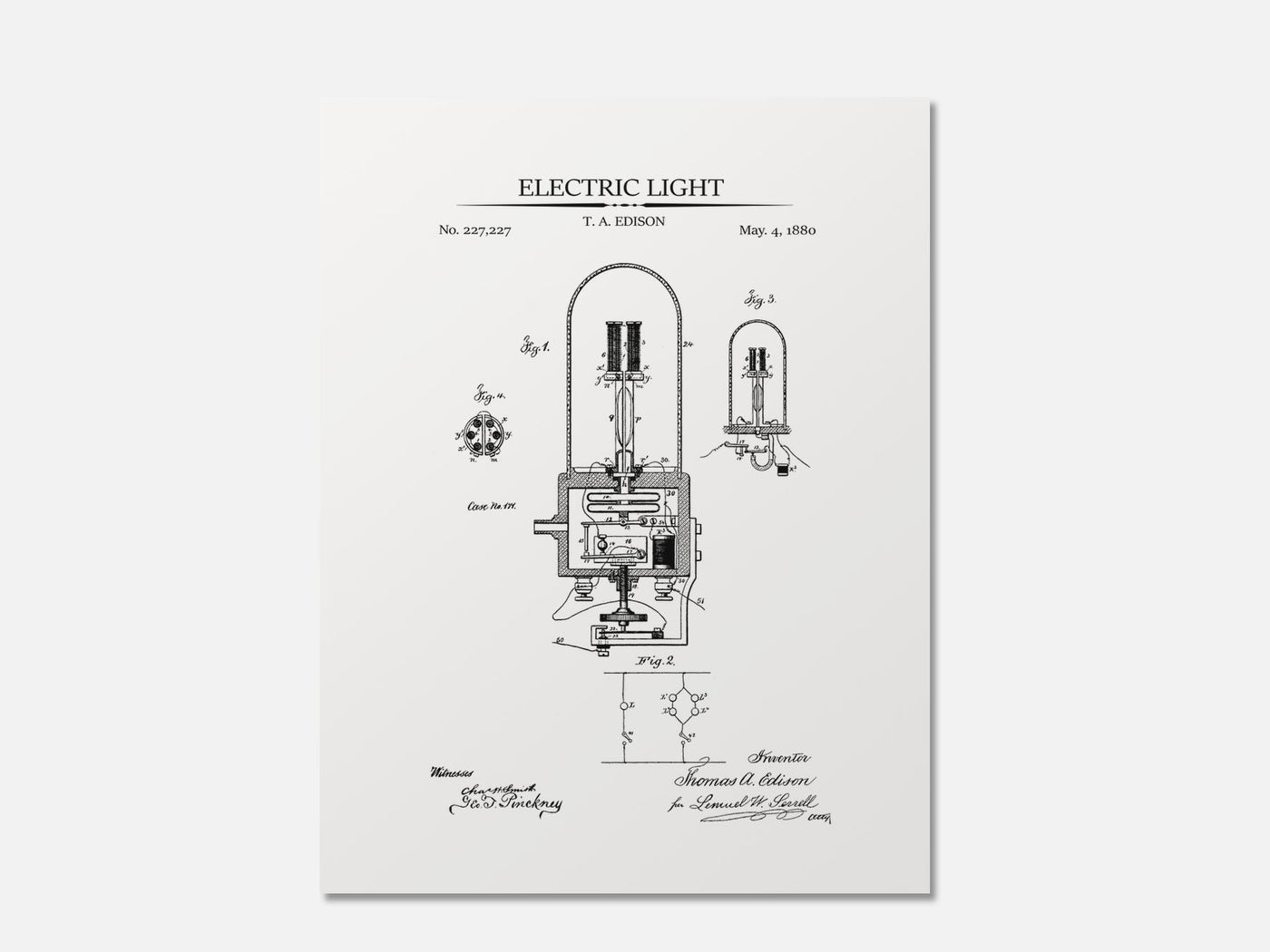 Electric Light Patent Print mockup - A_t10024.4-V1-PC_AP-SS_1-PS_5x7-C_whi