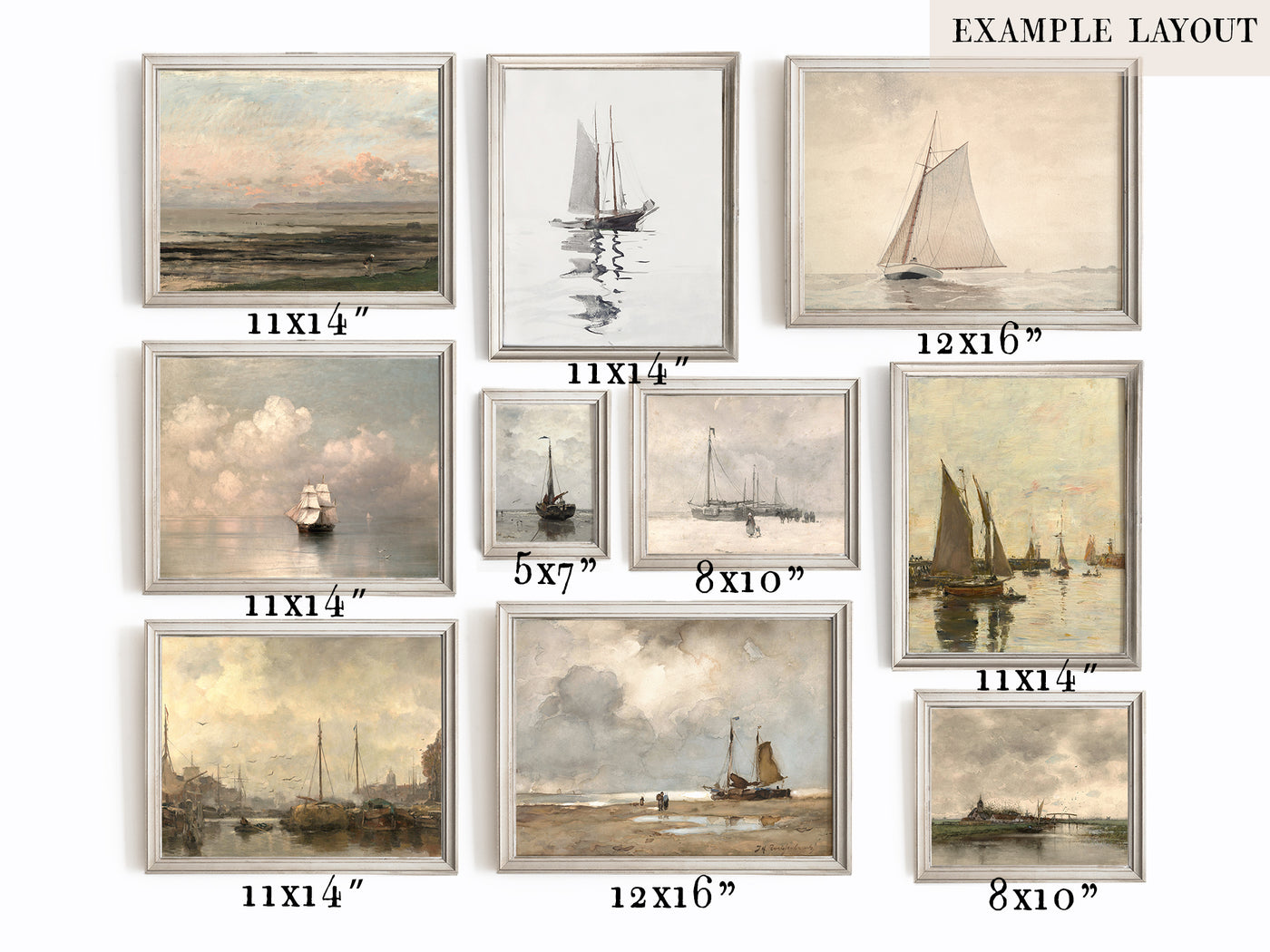 The French Coast - Printable Gallery Wall Set