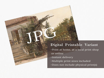 Cottages along a road - Printable File - Everart