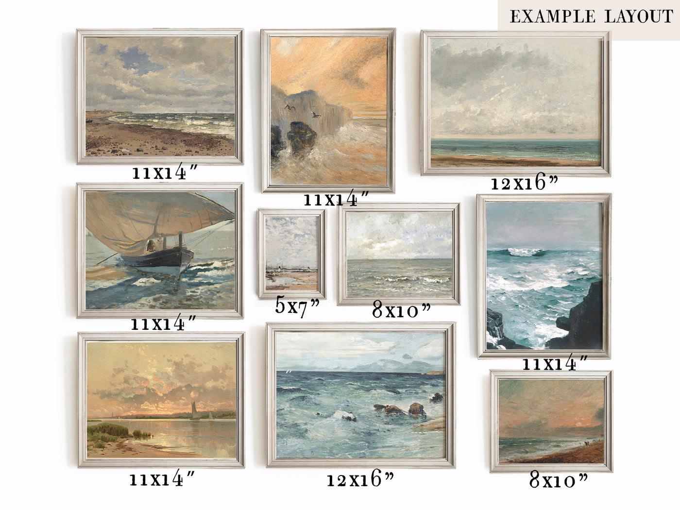 Colors of the Sea - Printable Gallery Wall Set