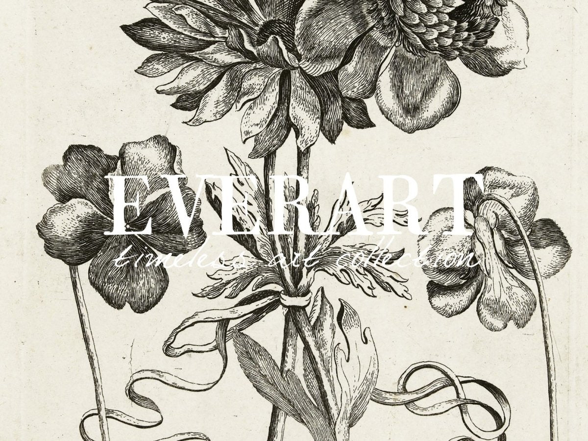 Four Flowers - Printable File - Everart