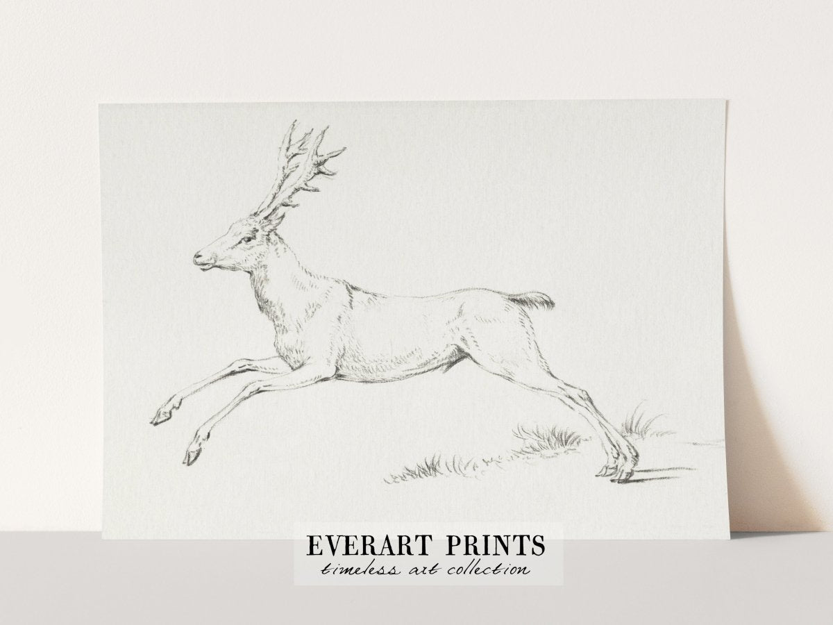 Jumping Deer - Printable File - Everart