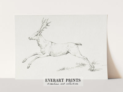 Jumping Deer - Printable File - Everart