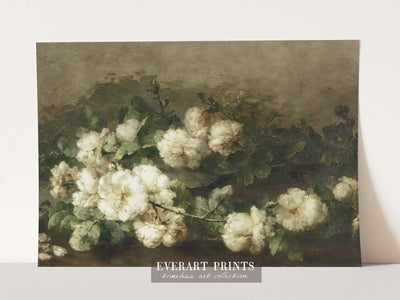 White Roses - Printable File - Everart